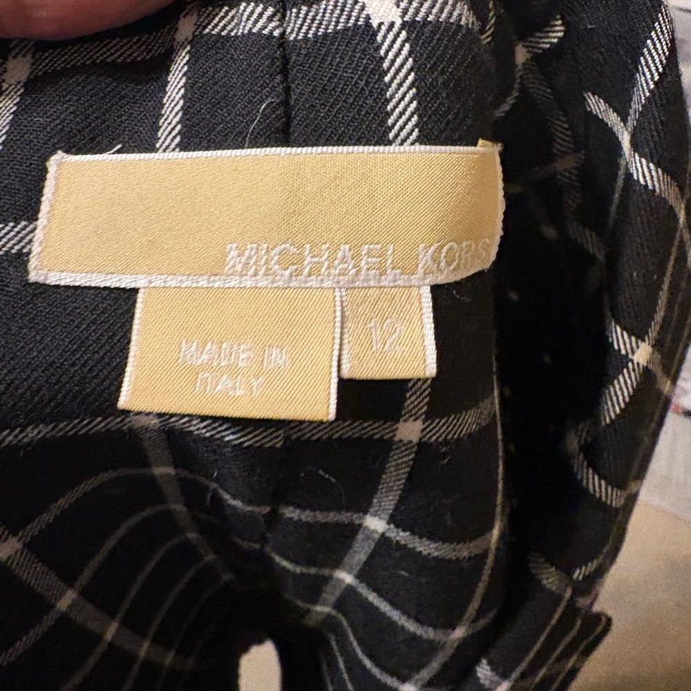 Michael Kors Black and White Grid Blazer - Picture 7 of 7